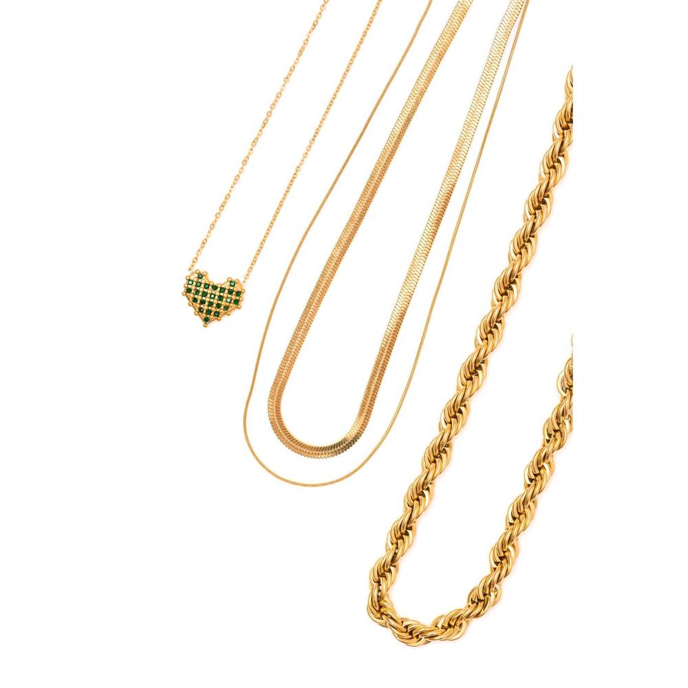 NEW 123 AMORE women's call me back jewelry bundle in gold